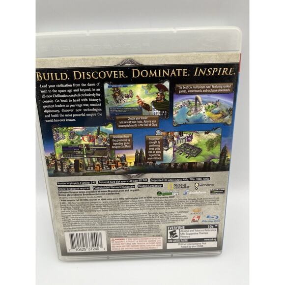 Sid Meiers Civilization Revolution PS3 PlayStation 3 Complete CIB - Picture 2 of 8